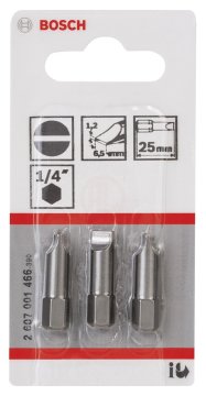 Bosch Vidalama Ucu Extra Hard S1,2x6,5x25 mm (3 Adet) - 2607001466