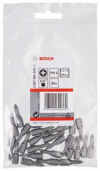 Bosch Vidalama Ucu Extra Hard PH1x25 mm (25 Adet) - 2607001510