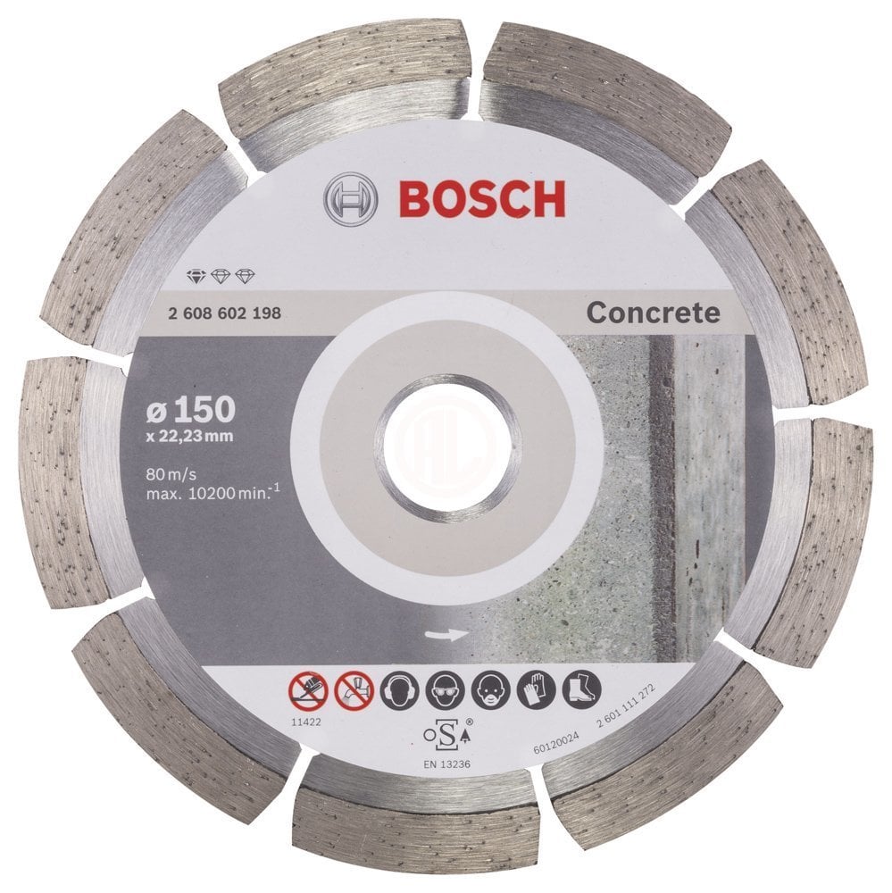 Bosch Elmas Kesme Diski Standard For Concrete 150x22,23 mm - 2608602198