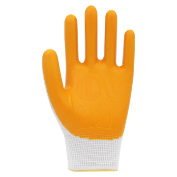 Beybi PN5 Polyester Örme Nitril Eldiven Sarı No 10