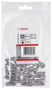 Bosch Vidalama Ucu Extra Hard PH2x25 mm (25 Adet) - 2607001513