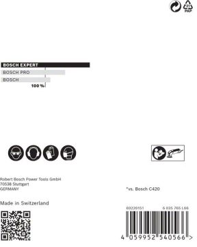 Bosch Ağ Zımpara Expert M480 93x93 mm 120 Kum (5 Adet) - 2608900718