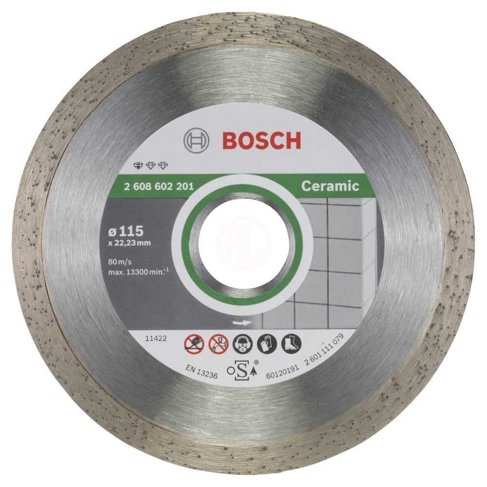 Bosch Elmas Kesme Diski Standard For Ceramic 115x22,23 mm - 2608602201