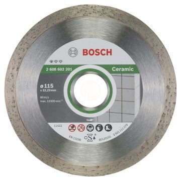 Bosch Elmas Kesme Diski Standard For Ceramic 115x22,23 mm - 2608602201
