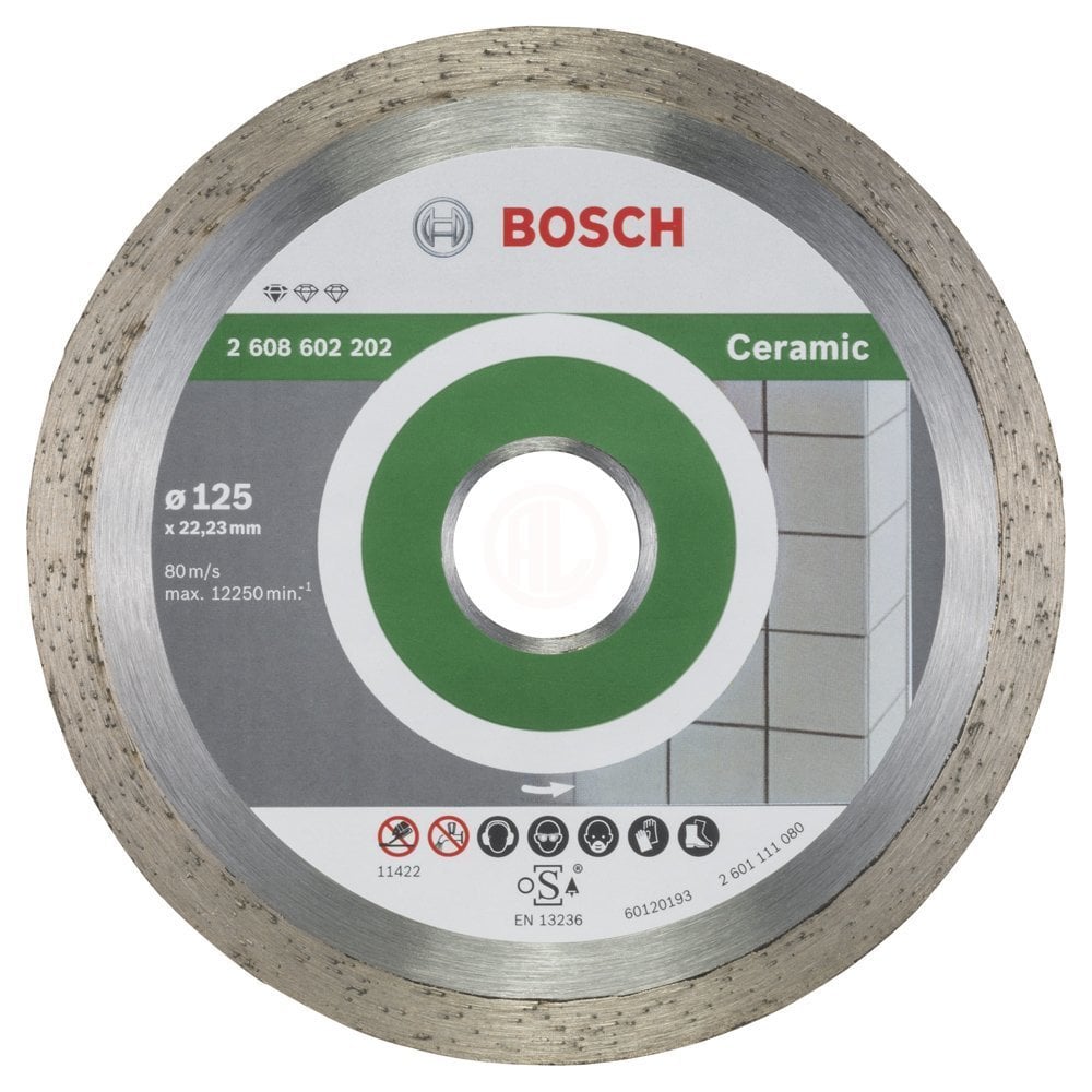 Bosch Elmas Kesme Diski Standard For Ceramic 125x22,23 mm - 2608602202