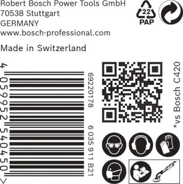 Bosch Ağ Zımpara Expert M480 Ø225 mm 150 Kum (25 Adet) Alçıpan - 2608900707
