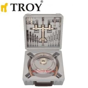 Troy 27491 Vantuzlu Daire Testere Seti (Ø 30-120mm)