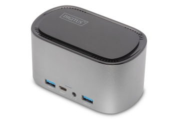 Assmann Digitus 11 Port Usb-C Dock Station, Ssd (M.2 Ngff) Kutu, 2 X Hdmı, 1 X Displayport, 4 X Usb 3.0 (Usb-A) Port, 3 X Usb-C
