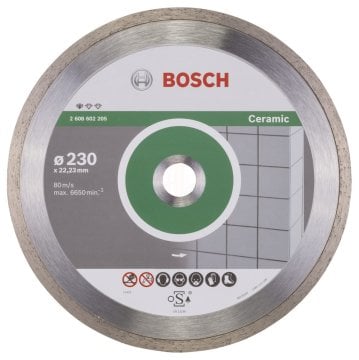 Bosch Elmas Kesme Diski Standard For Ceramic 230x22,23 mm - 2608602205