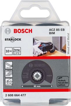 Bosch Starlock Testere Ucu Wood And Metal ACZ 85 EB 85 mm (10 Adet) - 2608664477