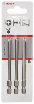 Bosch Vidalama Ucu Extra Hard PH1x89 mm (3 Adet) - 2607001533