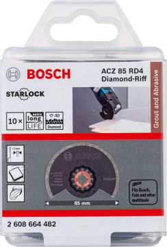 Bosch Starlock Testere Ucu GroutAbraSive ACZ 85 RD4 85 mm (10 Adet) - 2608664482
