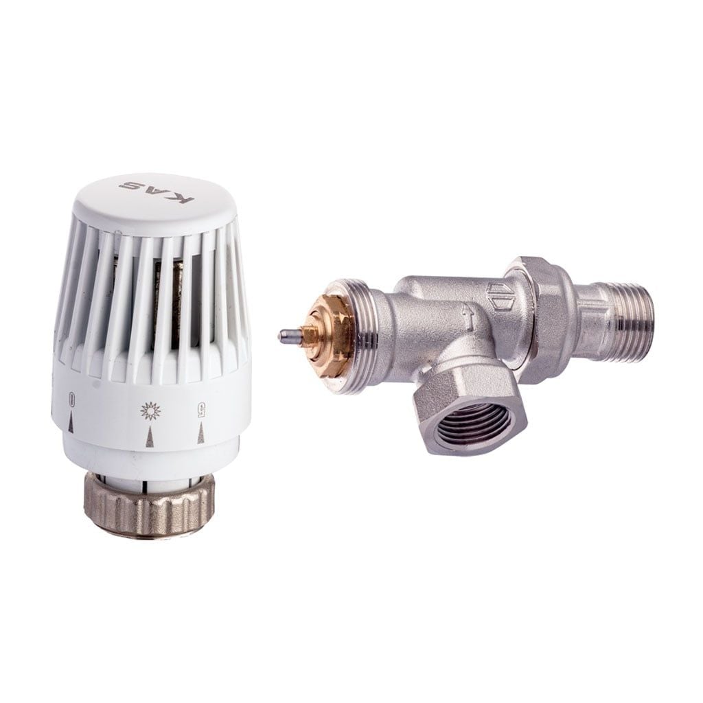 KAS Termostatik Vana Eksenel 1/2 İnç (PVC2 Volan)