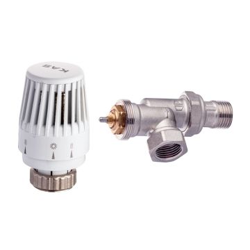 KAS Termostatik Vana Eksenel 1/2 İnç (PVC2 Volan)