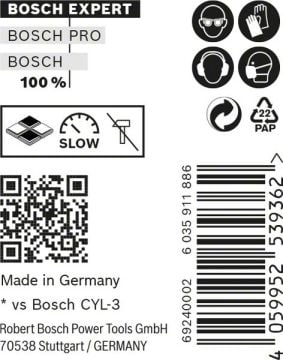 Bosch Çok Amaçlı Matkap Ucu Expert CYL-9 MC 8x120 (10 Adet) - 2608900643