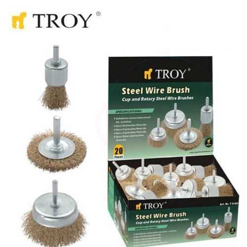 Troy 27700 Pimli Tel Fırça Seti, 20 Parça