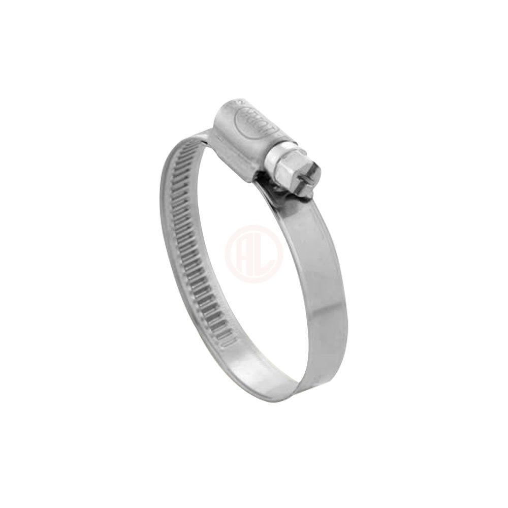 Tork Kabartmalı Hortum Kelepçesi 9 mm W2 AISI 430 Kalite Paslanmaz Ebat 16 - 27 mm