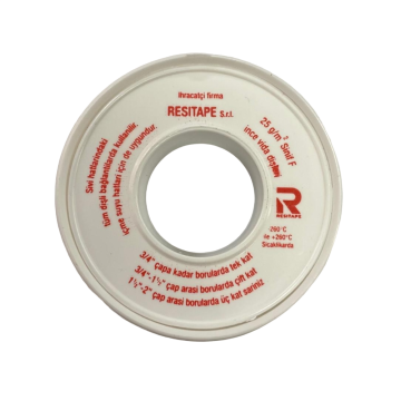 Resiflon Teflon Bant 12 Mt x 12 mm 0,076 mm