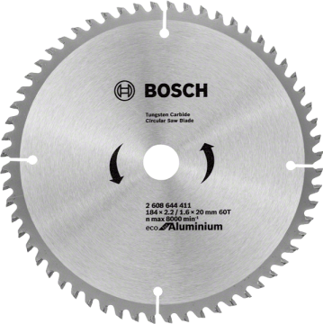 Bosch Daire Testere Bıçağı Eco For Aluminium 184x20 mm 60 Diş - 2608644411