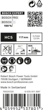 Bosch Dekupaj Testere Bıçağı Expert ExCleanfWood T308BO (25 Adet) - 2608900556
