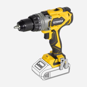 Rtrmax RTX3020B Akülü Darbeli Matkap Kömürsüz 150Nm (Akü ve Şarj Cihazı Dahil değildir.)