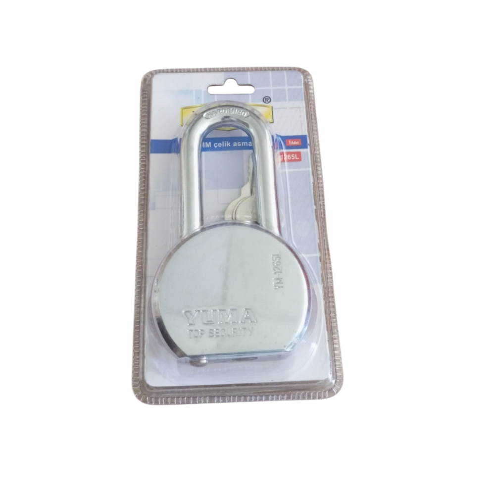 Yuma Uzun Kancalı Çelik Asma Kilit 65 mm