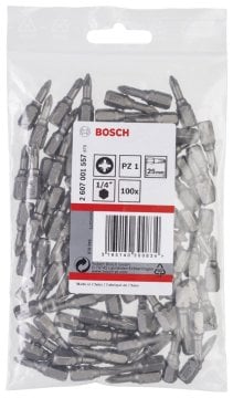Bosch Vidalama Ucu Extra Hard PZ1x25 mm (100 Adet) - 2607001557