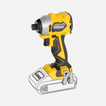 Rtrmax RTX3050B Akülü Torklu Vidalama Kömürsüz 230Nm (Akü ve Şarj Cihazı Dahil değildir.)