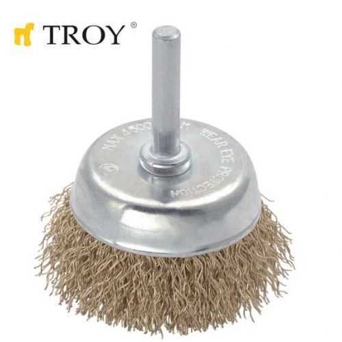 Troy 27702-75 Pimli Çanak Fırça (75mm)