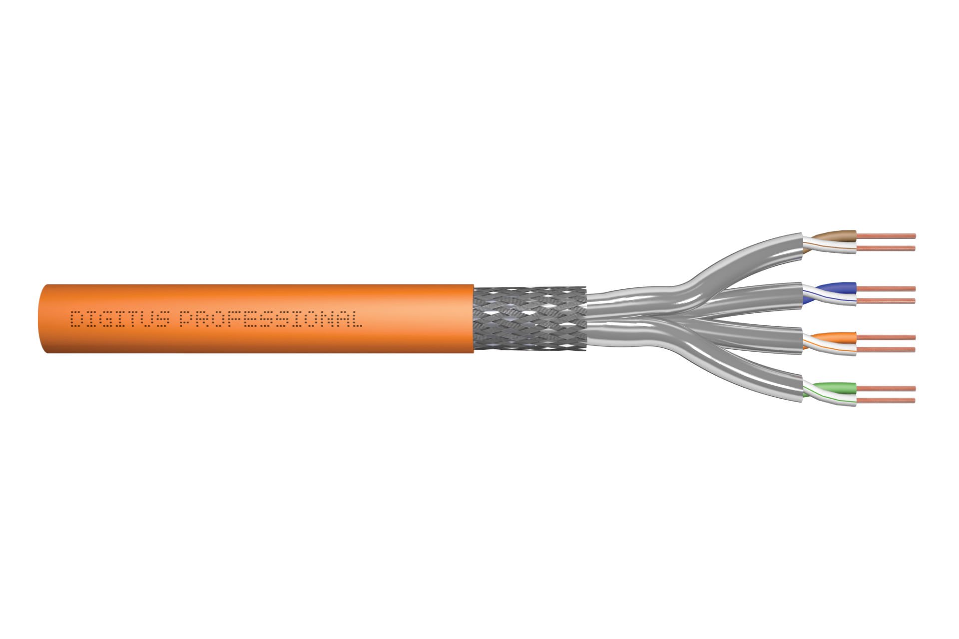 Assmann Digitus Category 7 (Cat. 7) S/Ftp Pımf (Pairs İn Metal Foil) Data Kablosu 1200 Mhz Lszh (Low Smoke Zero Halogen) Awg 23/1 500 Mtlik Rulolarda