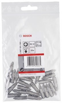 Bosch Vidalama Ucu Extra Hard PZ2x25 mm (25 Adet) - 2607001560