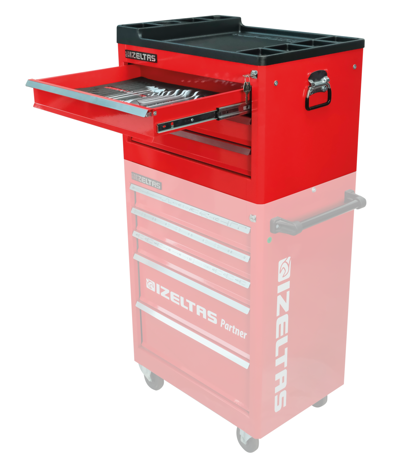 İzeltaş Partner Seri 3 Çekmeceli Dolap Üstü Dolap