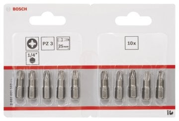 Bosch Vidalama Ucu Extra Hard PZ3x25 mm (10 Adet) - 2607001563