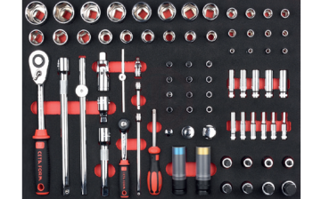 Ceta Form 77 Parça 1/4 İnç+1/2 İnç 6 Köşe Lokma Ve Lokmalı Bits Seti (Eva Lı)