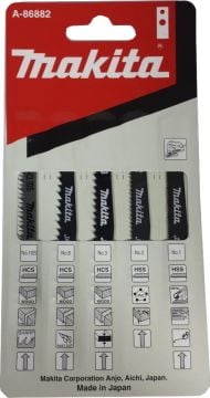 Makita M Tipi Dekupaj Testere Bıçak Seti (No.1/2/3/8/10S) (A-86882)