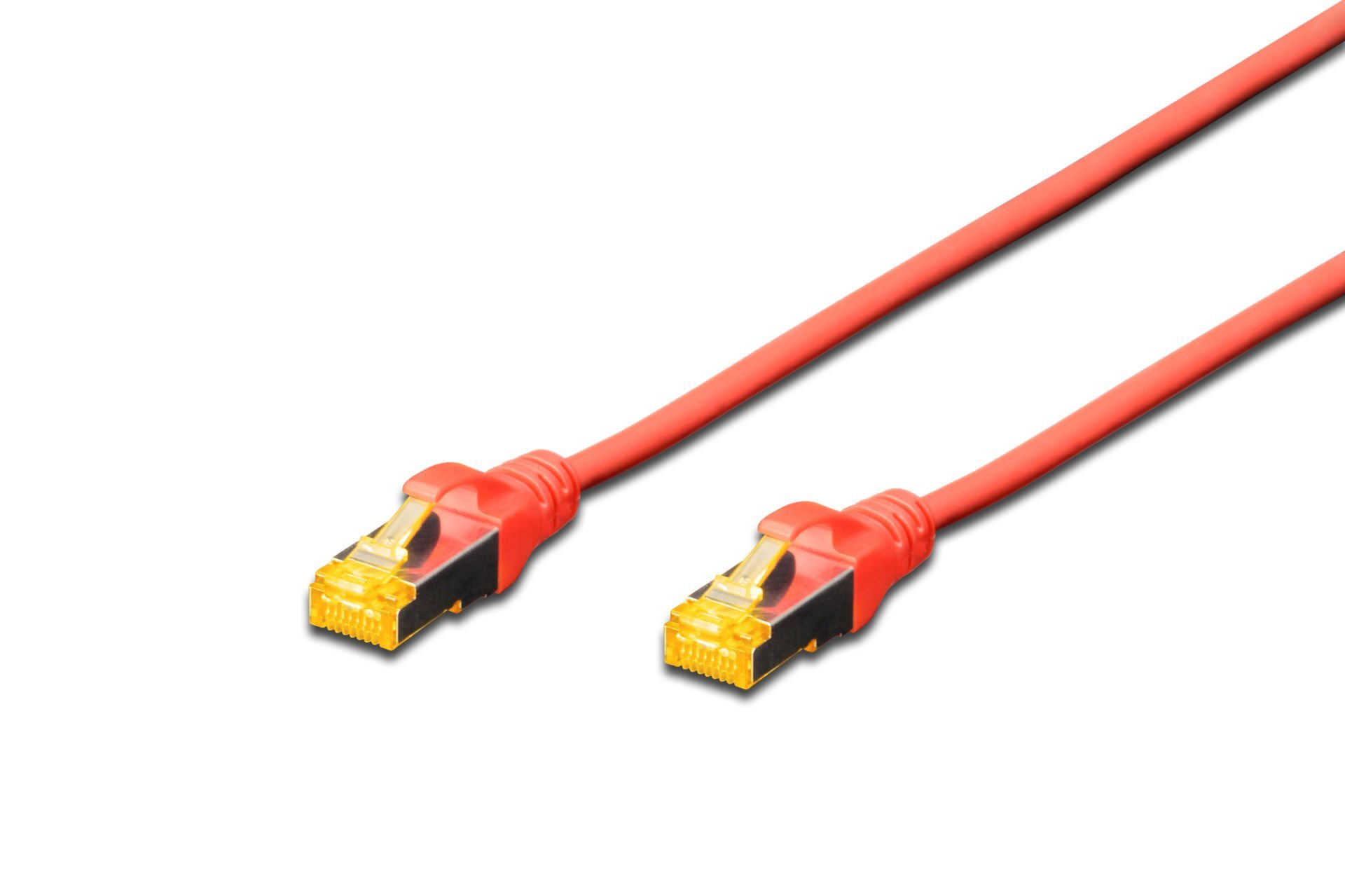 Assmann Digitus Cat 6A S-Ftp Patch Kablosu, Halogenfree, Cu, Awg 26/7, 0.25 Mt , Kırmızı Renk