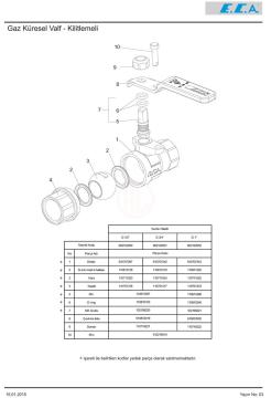 Eca Rp 1 KİLİTLEMELİ DOĞALGAZ KÜRESEL VALF - 602122177