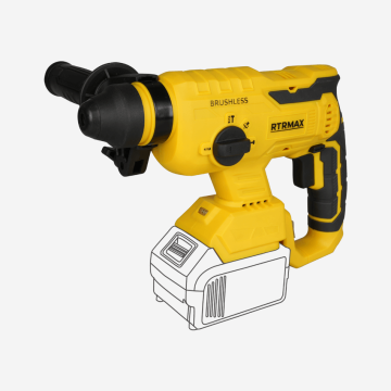 Rtrmax RTX2095B Akülü Kırıcı-Delici Kömürsüz 2.2J 22Mm (Akü ve Şarj Cihazı Dahil değildir.)