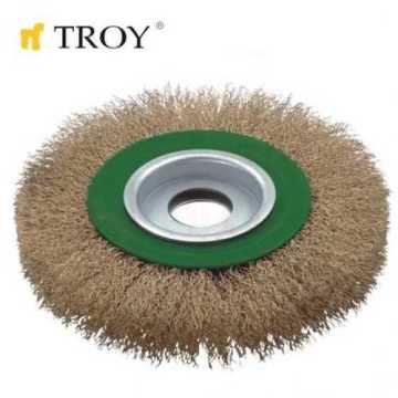 Troy 27704-178 Saçaklı Daire Fırça (178mm)