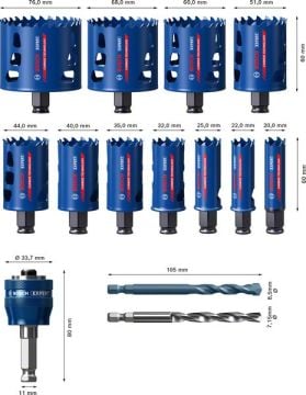 Bosch Delik Açma Testeresi Expert Seti eHD (14 Adet) (v3) - 2608900448