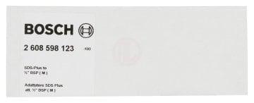 Bosch Karot Ucu Dönüştürücü Adaptör SDS Plus - G1/2 İnç - 2608598123
