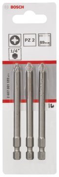 Bosch Vidalama Ucu Extra Hard PZ2x89 mm (3 Adet) - 2607001583