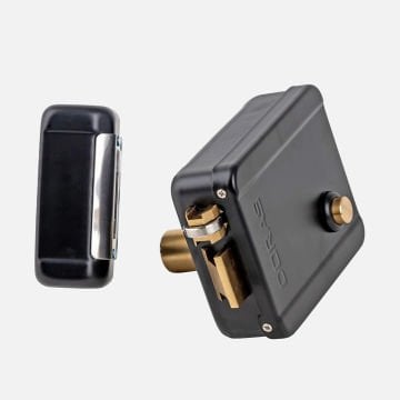 Doras 140 Mm Elektirikli Tirajlı Kilit Çift Yöne Açılır 5 Anahtar Siyah