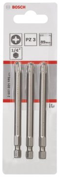 Bosch Vidalama Ucu Extra Hard PZ3x89 mm (3 Adet) - 2607001585