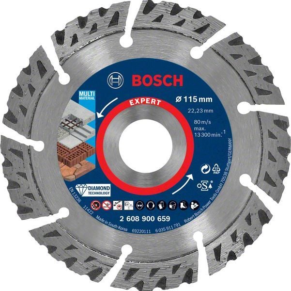 Bosch Elmas Kesme Diski Expert BFUni+Metal 115x22,23 mm - 2608900659