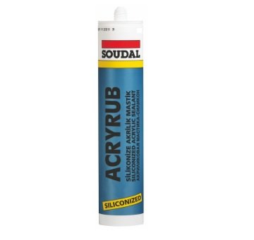 Soudal ACRYRUB SİLİKONİZE MASTİK 600 ML SOSİS GRİ - 417603