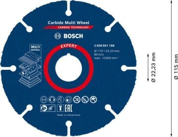 Bosch Kesme Diski Carbide Multi Wheel Expert 115 mm - 2608901188
