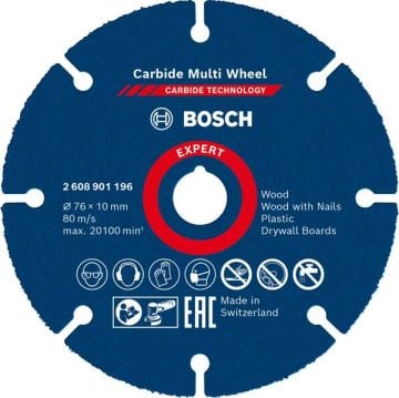 Bosch Kesme Diski Carbide Multi Wheel Expert 76 mm - 2608901196