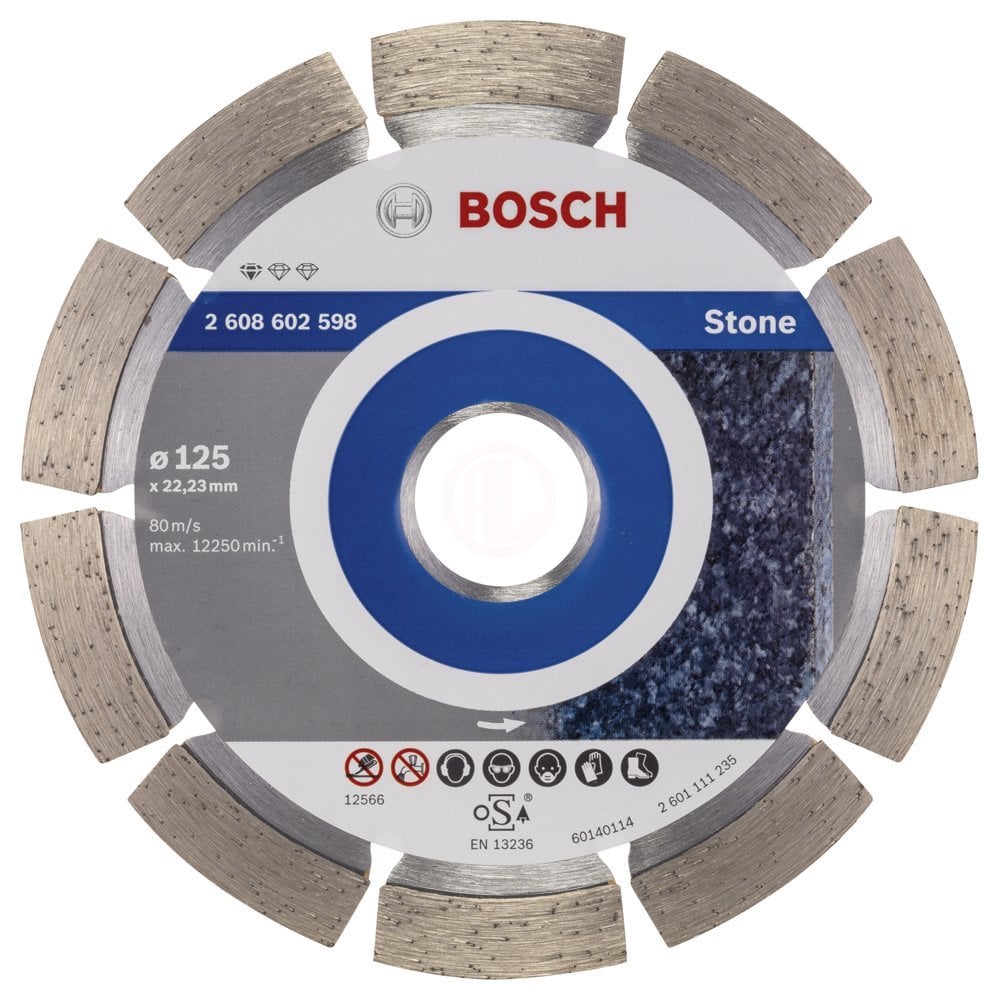 Bosch Elmas Kesme Diski Standard For Stone 125x22,23 mm - 2608602598