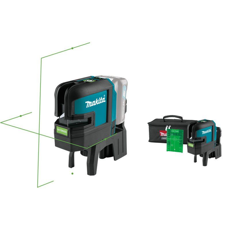 Makita 4 Nokta Yeşil Çapraz Çizgi Lazeri (Akülü) - MAKSK106GDZ